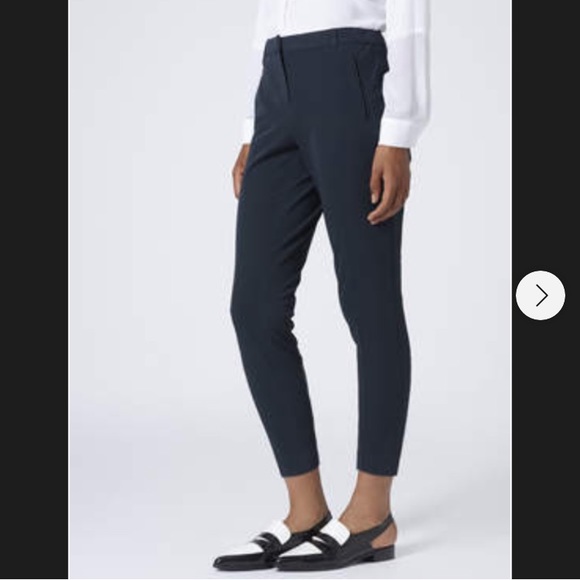 Topshop Pants - Topshop Petite Navy Trousers